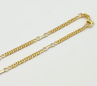 Cadena Figaro Oro Combinado 18k 11.54 gr