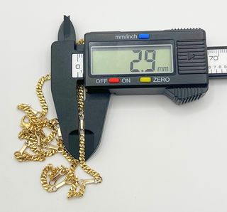 Cadena Figaro Oro Combinado 18k 11.54 gr