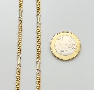 Cadena Figaro Oro Combinado 18k 11.54 gr