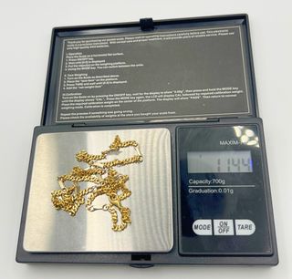 Cadena Figaro Oro Combinado 18k 11.54 gr
