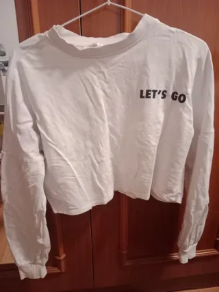 Sudadera LET'S GO blanca