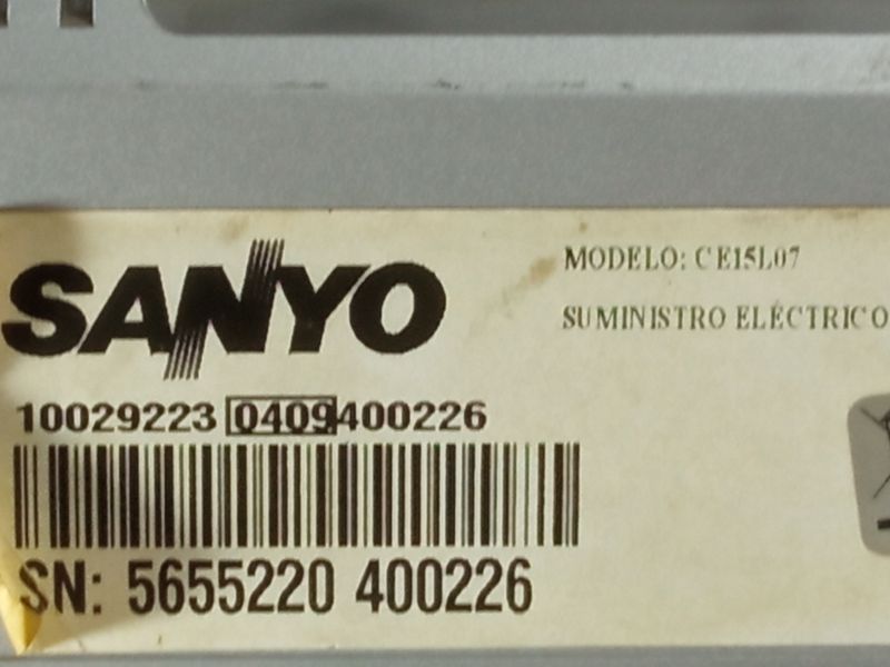 Televisor Sanyo 15 pulgadas Plata afbeelding 3