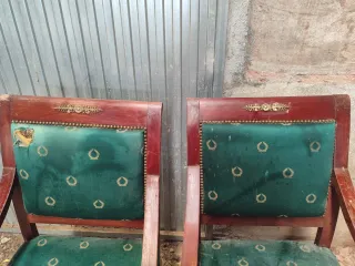 Pareja Sillones son macizos.