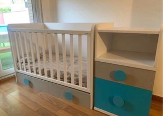 Cuna convertible en cama