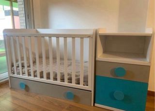 Cuna convertible en cama
