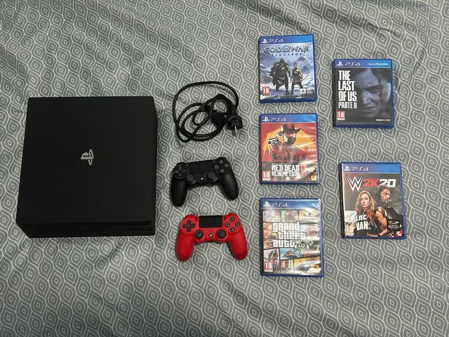 PS4 Pro 1TB + 2 Mandos + 5 Juegos