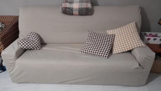 Sofá 2 plazas gris claro