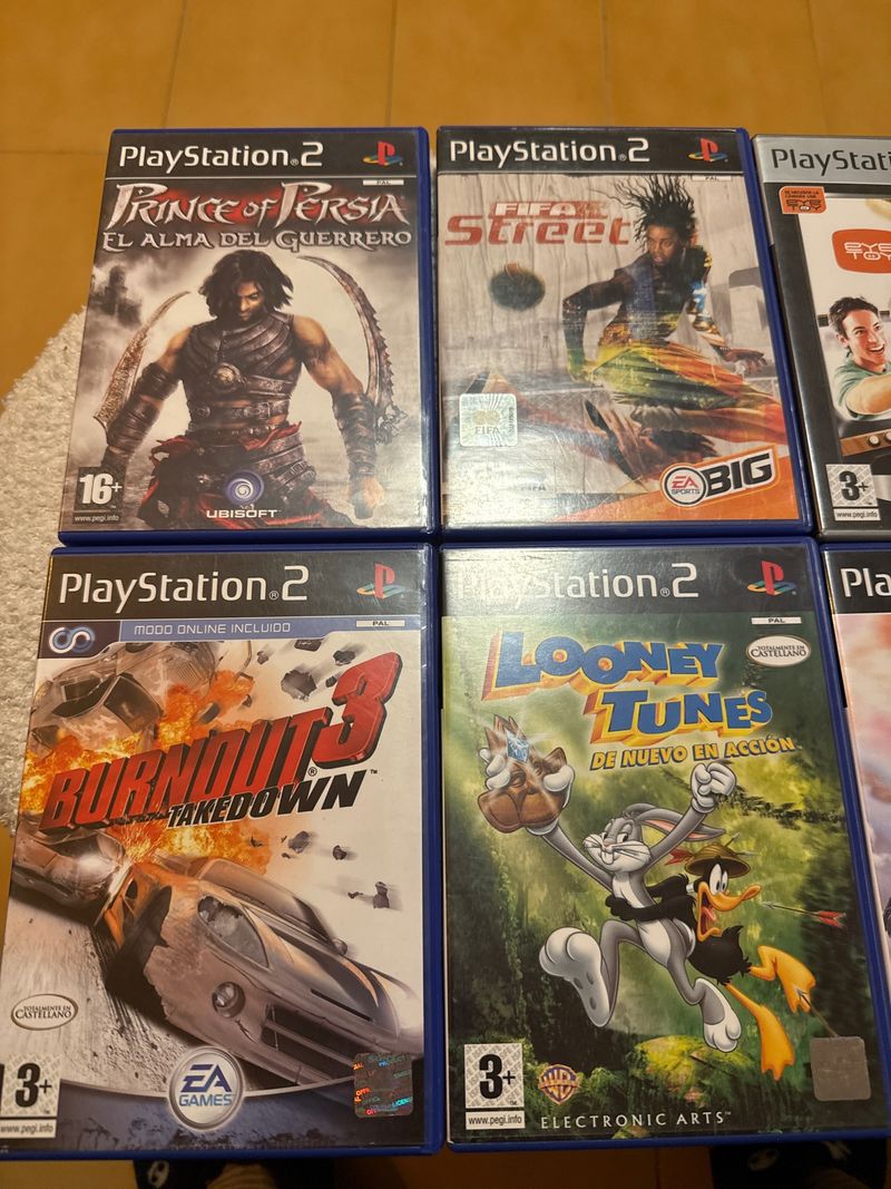 Lote 13 juegos PS2: Prince of Persia, FIFA Street,