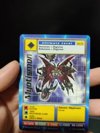 Carta Digimon Myotismon BO-76 Inglés 1999