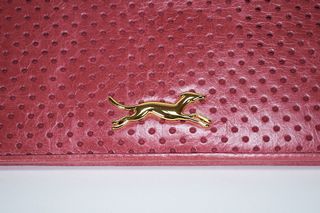 Cartera de cuero BIMBA y LOLA color frambuesa