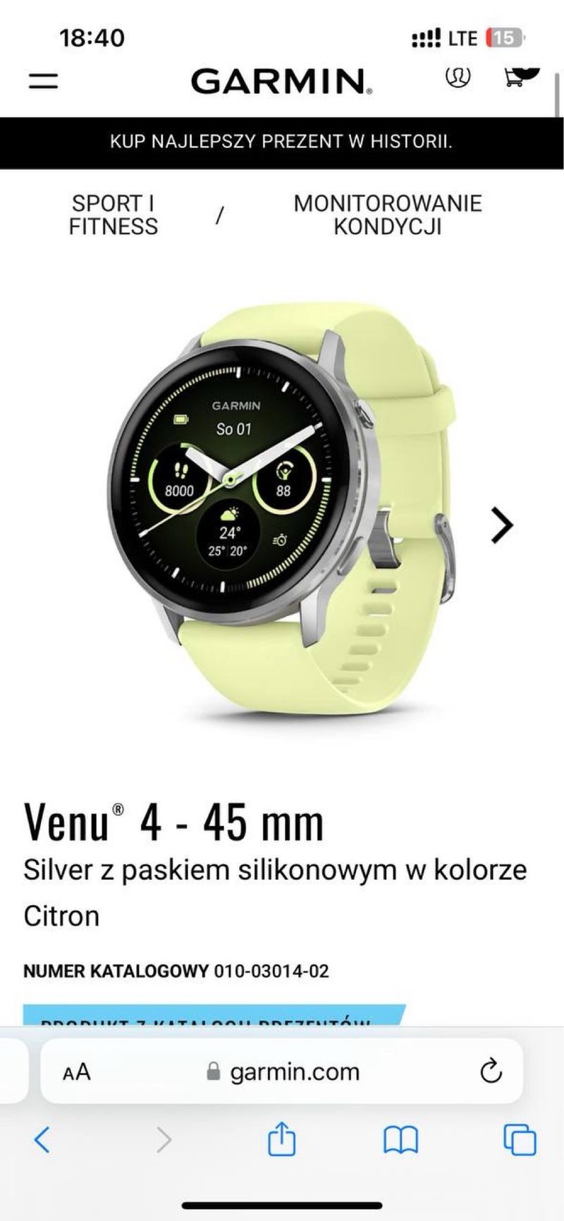 Garmin Venu 4 45 mm  NUEVO