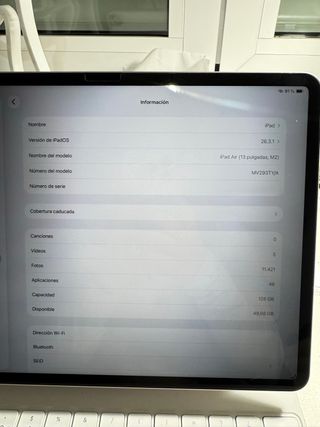 iPad Air 13 2024 Plata