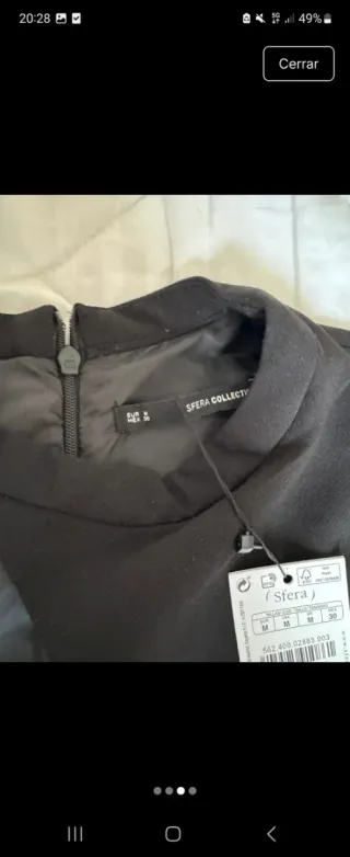 Vestido Sfera Negro Talla M