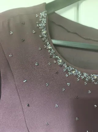 Conjunto de americana y blusa de fiesta mujer.