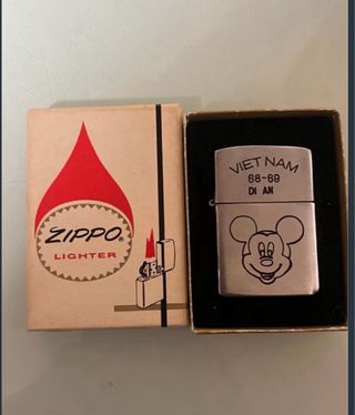 Mechero Zippo Vietnam 68-69 Di An Mickey de segunda mano por 250