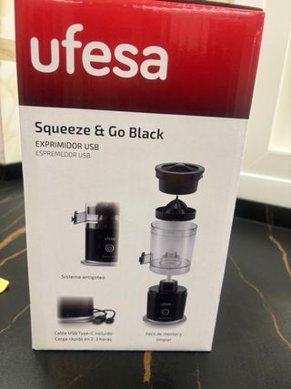 Exprimidor Ufesa Squeeze & Go Negro