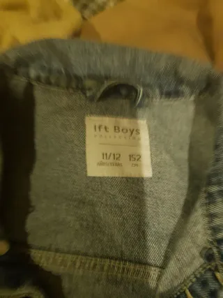 Cazadora vaquera mangas sudadera T.11/12