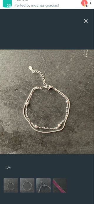 Lote 5 Anillos y pulsera plata y esterlina 925