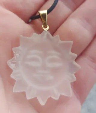 Ciondolo Sole Oro Giallo 750