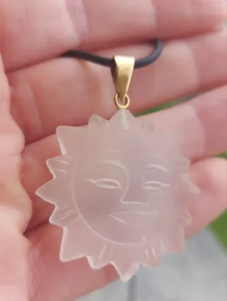 Ciondolo Sole Oro Giallo 750