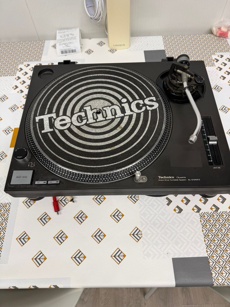 Technics SL1210 Mk2 Tocadiscos DJ Negro afbeelding 6