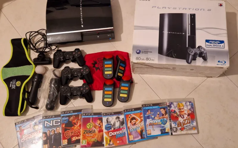 Playstation 3 80GB Dualshock 3 afbeelding 3