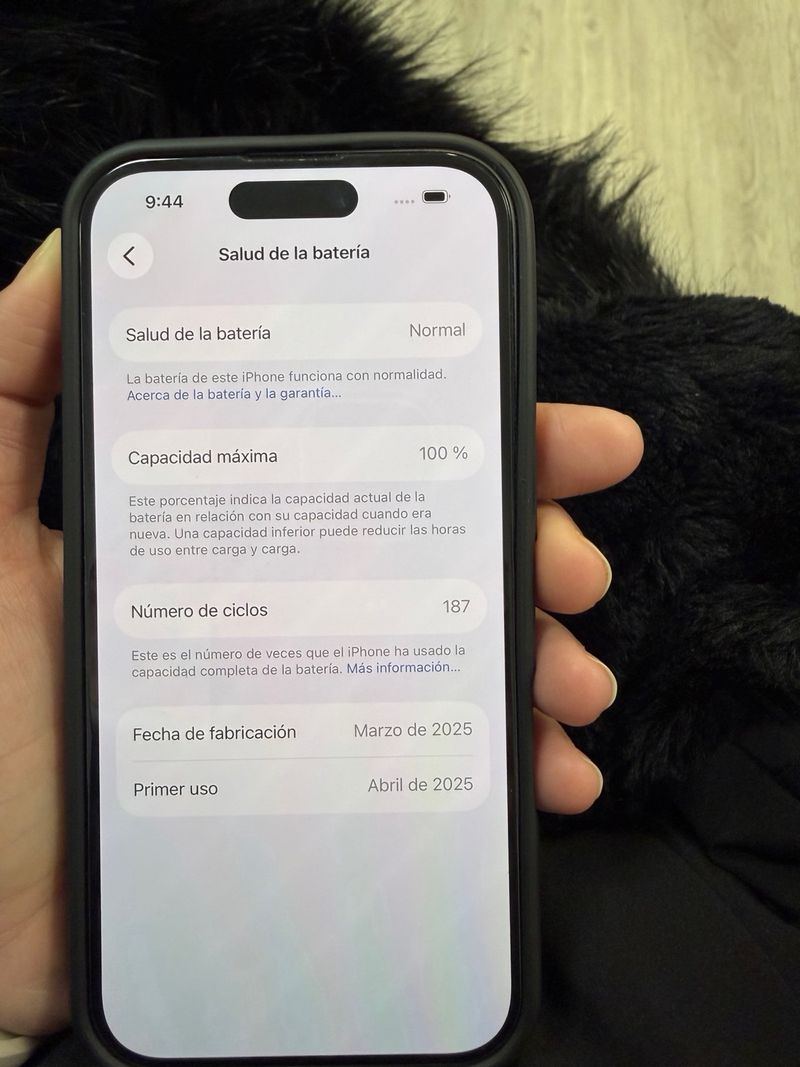 iPhone 16 Negro Batería 100% 187 Ciclos afbeelding 5