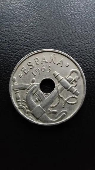 50 céntimos 1963 Variante Rombo