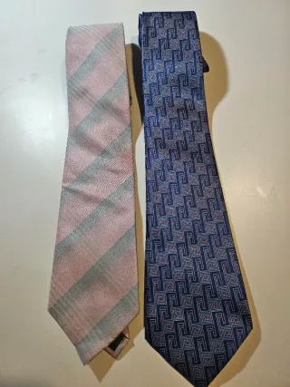 Corbatas de hombre: azul y rosa