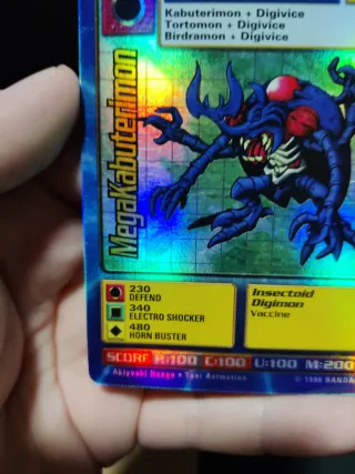 Carta Digimon MegaKabuterimon ST-28S 1999 Inglés