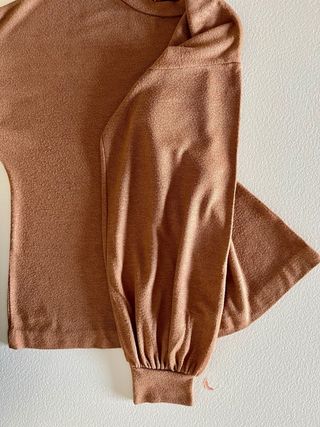 Maglia marrone manica corta stile mini