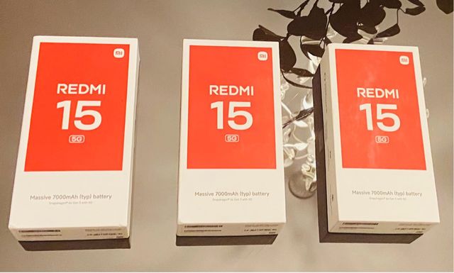 3 x Xiaomi Redmi 15 5G 256GB Nuevo