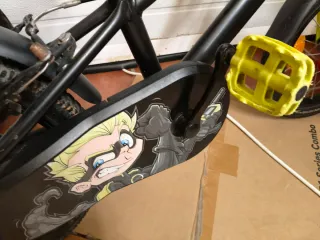 Bicicleta infantil Btwin negra y verde