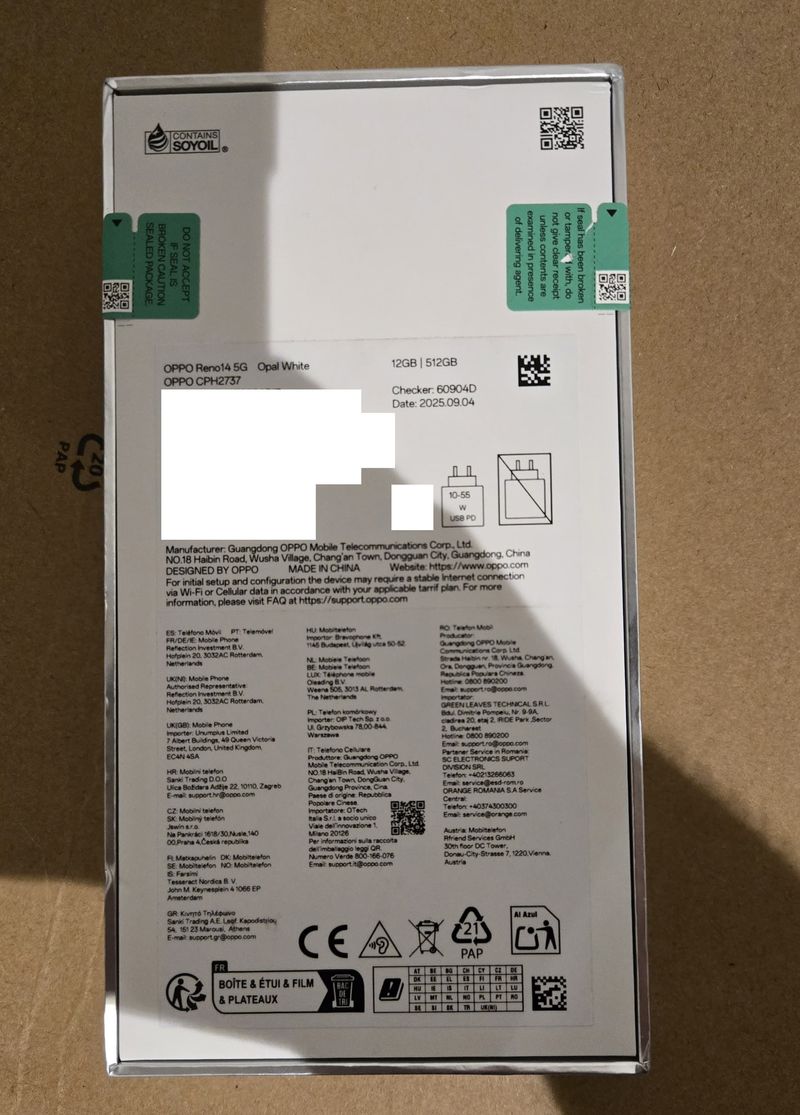 Oppo Reno14 5G 512GB Blanco Nuevo afbeelding 3