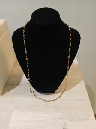 Cadena dorada baño oro