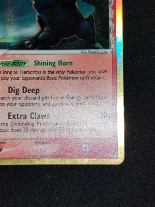 Pokemon Card Heracross 3/101 Holo English Exc / Nm