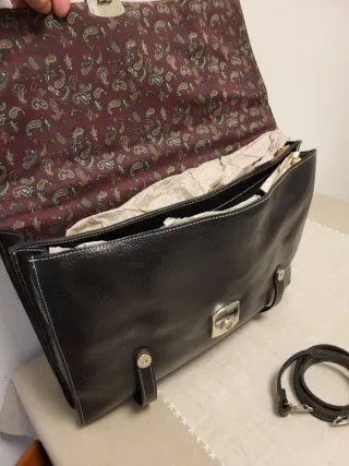 Cartera de piel para documentos,  ordenador portát