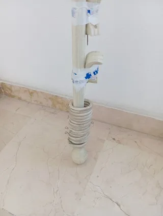 Barra de cortina de madera beige 1.70 cm