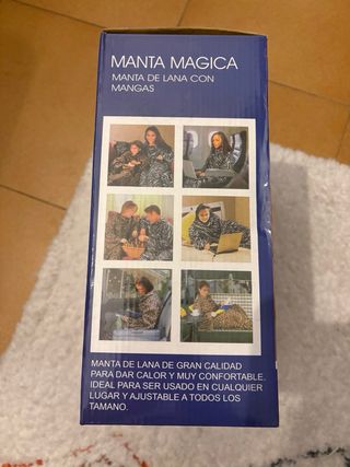 Manta con mangas batamanta con diseño estampado