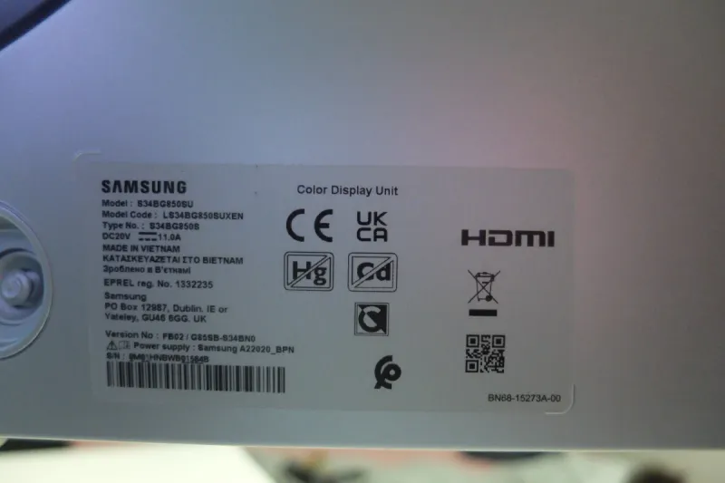 Monitor Samsung OLED G8 34” 21:9 Gaming afbeelding 7