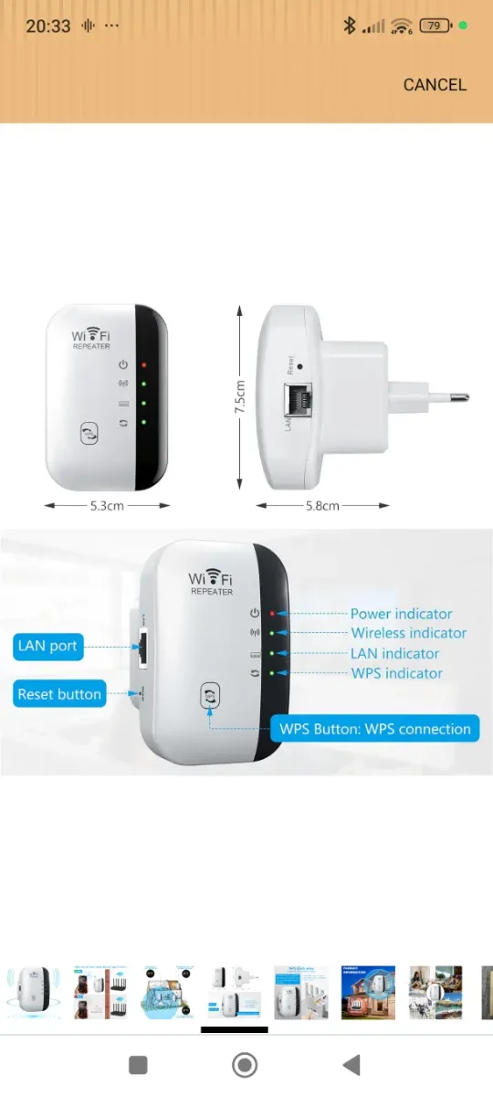 Repetidor WiFi 300Mbps 2.4Ghz afbeelding 4