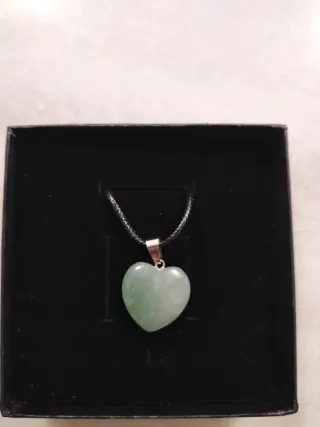 Conjunto de pulsera y colgante de aventurina