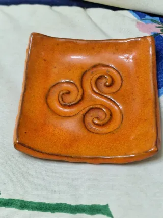 2 Cuencos de Cerámica Naranja