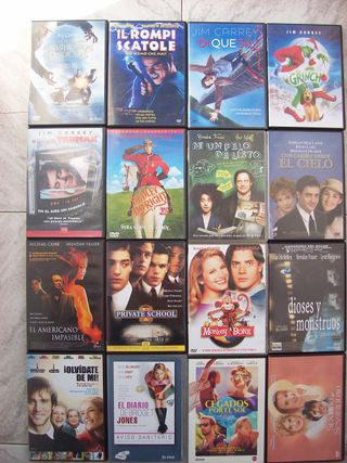 Lote 80 DVD Jim Carey Mel Gibson Nicola Gace
