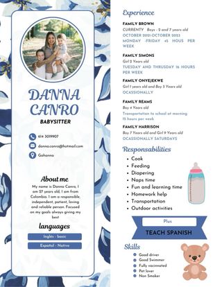 Niñera// Babysitter