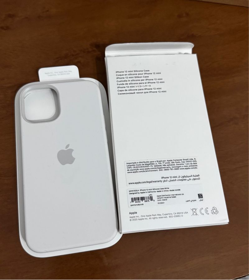 Funda Silicona iPhone 12 mini Blanca