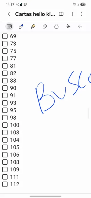 Cartas Hello Kitty y Amigos