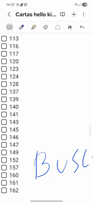 Cartas Hello Kitty y Amigos