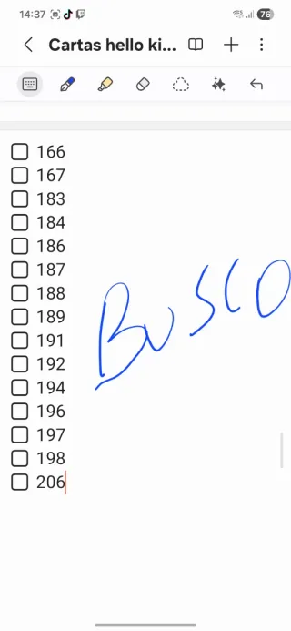 Cartas Hello Kitty y Amigos