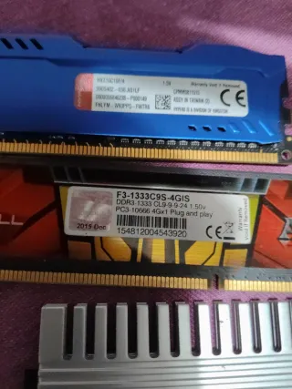 Lotes de Memoria RAM Corsair, G.Skill, HyperX